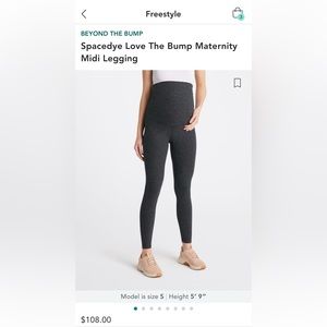 Used maternity beyond the bump (beyond yoga) space dye grey leggings. Size L